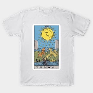 The Moon, Raider Waite Tarot, Divination Tarot T-Shirt